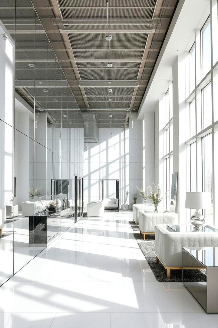 Reflective Mirror Surfaces - 22 Tv Accent Wall Ideas