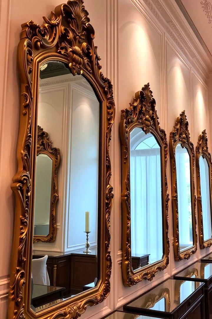 Reflective Ornate Mirrors - 22 Preppy Room Ideas