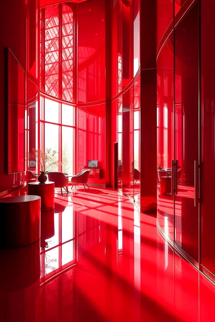 Reflective Red Surfaces and Mirrors - 22 Red Boy Room Ideas