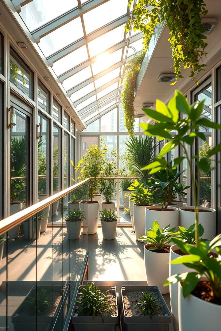Reflective Surface Enhanced Greenhouse - 22 Rooftop Greenhouse Ideas
