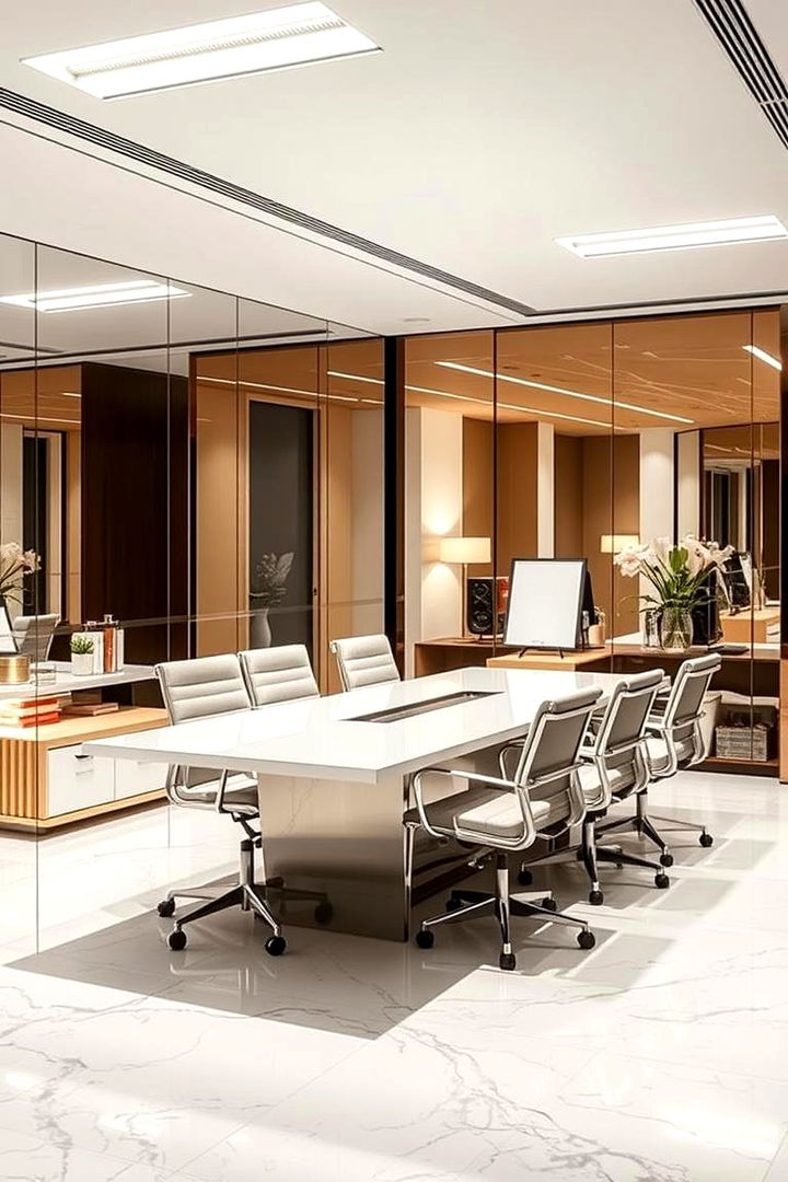 Reflective Surface Enhancements - 22 Home Office Lighting Ideas