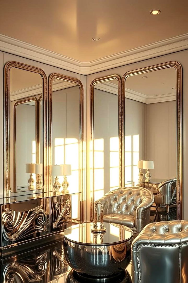 Reflective Surfaces and Mirrors - 22 70s Bedroom Decor Ideas