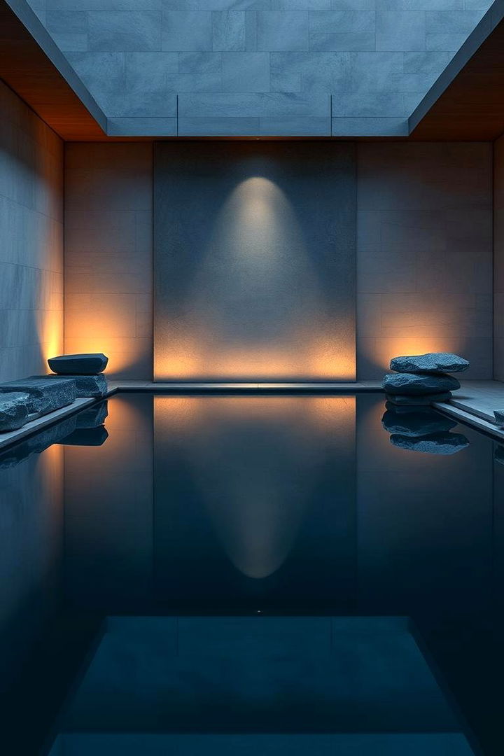 Reflective Zen Pool Area - 22 Corner Patio Ideas