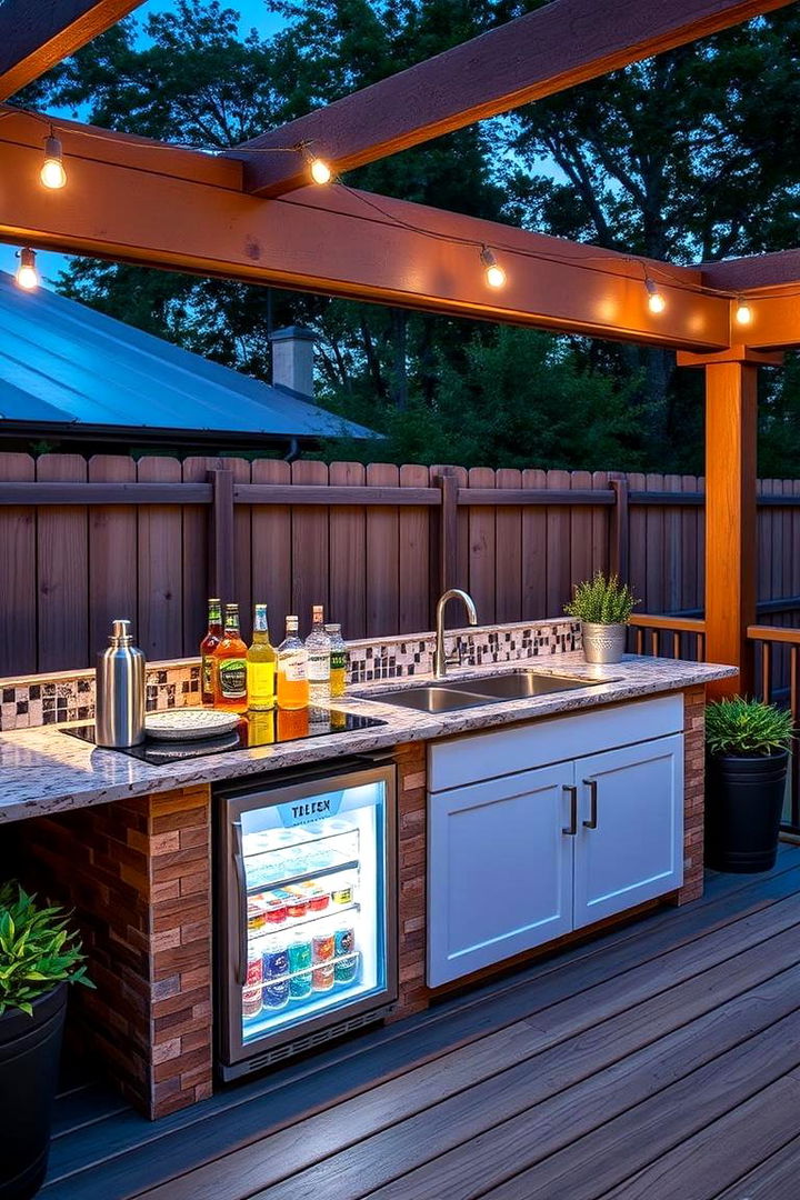 Refreshing Beverage Stations - 22 Outdoor Kitchen on Deck