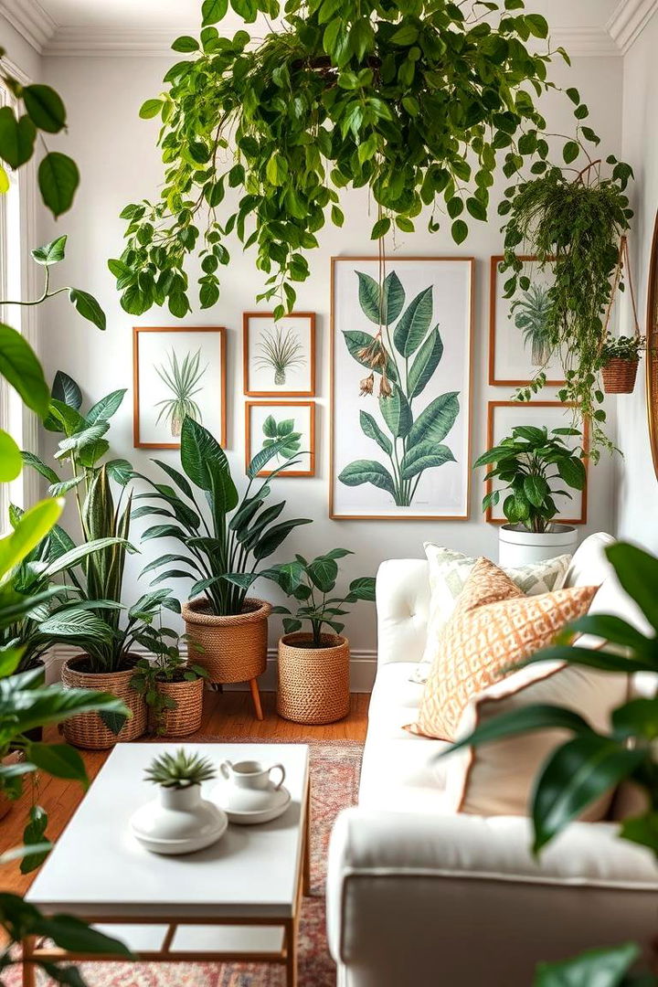 Refreshing Green Accents for a Natural Vibe - 22 Eclectic Living Room Ideas