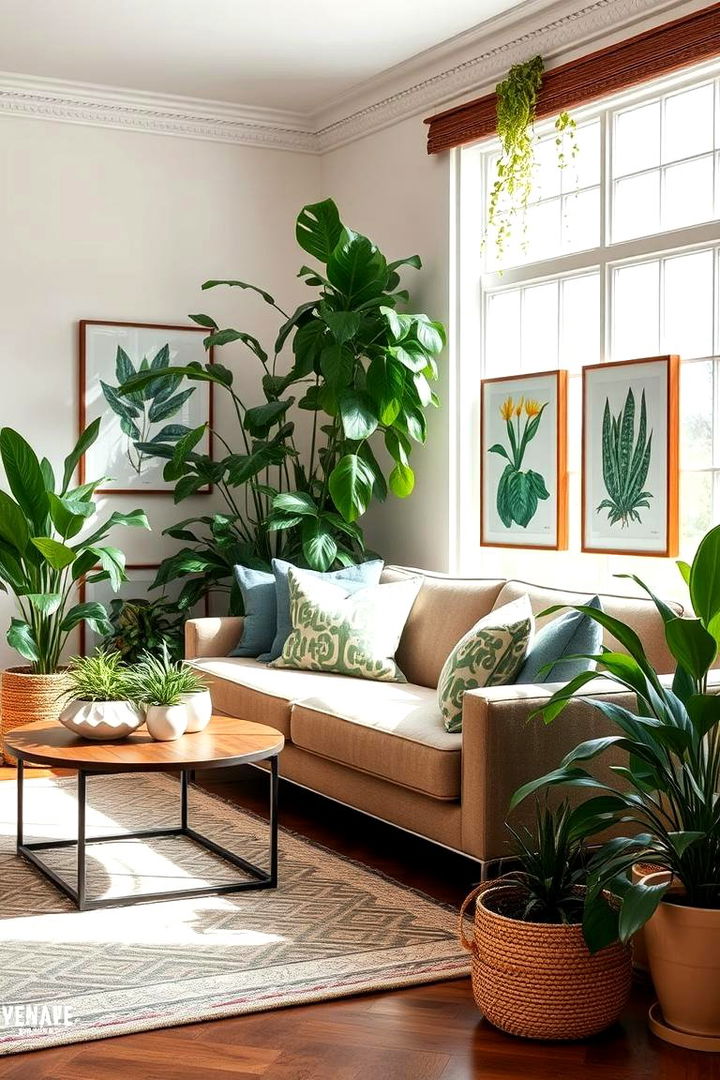 Refreshing Green Touches - 22 Preppy Living Room Ideas