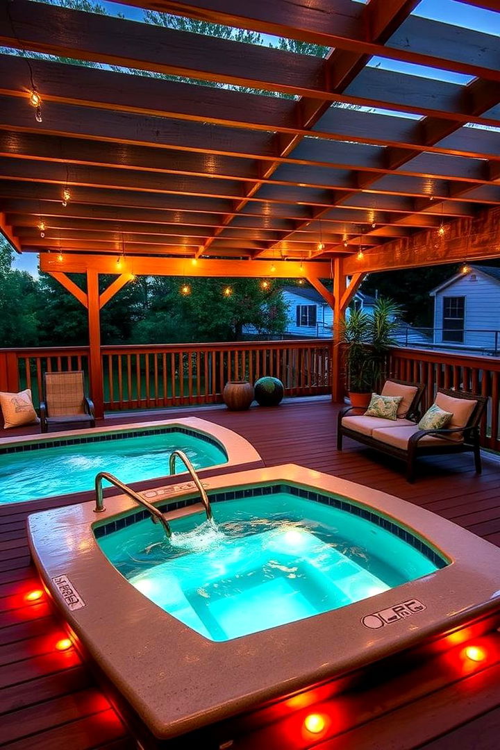 Refreshing Under Deck Mini Spa Retreat - 22 Under Deck Ideas