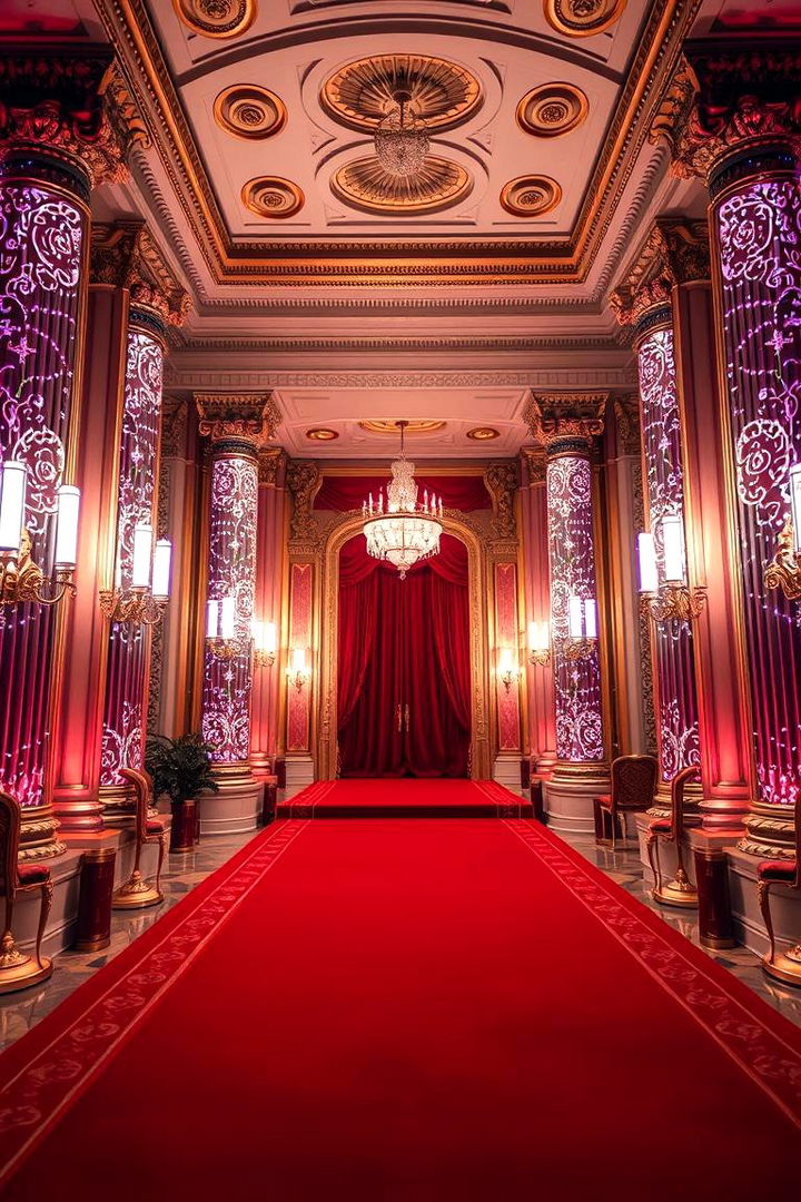 Regal Red Carpet Entrance - 22 Wedding Entrance Ideas