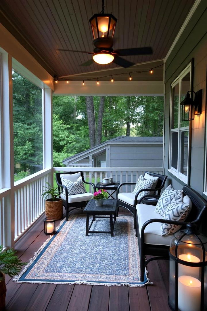 Relaxation Corner - 22 Small Screened-in Porch Ideas