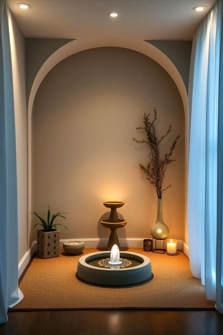 Relaxation and Meditation Corner - 22 Black Man Cave Ideas