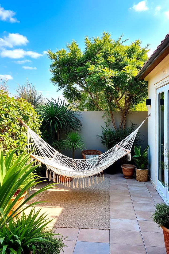 Relaxing Hammock Haven - 22 Boho Patio Ideas