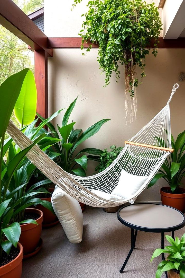 Relaxing Hammock Zone - 22 Townhouse Backyard Ideas