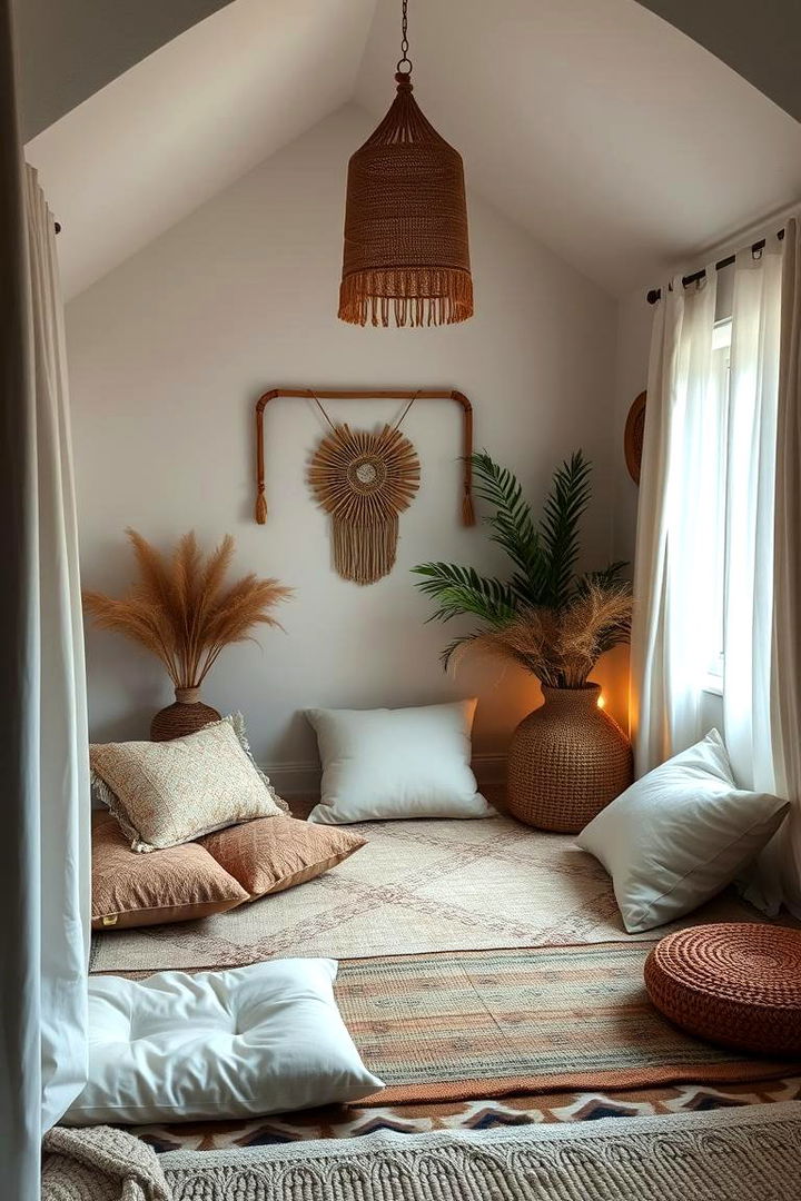 Relaxing Meditation Corners for Inner Peace - 22 Colorful Boho Bedroom Ideas