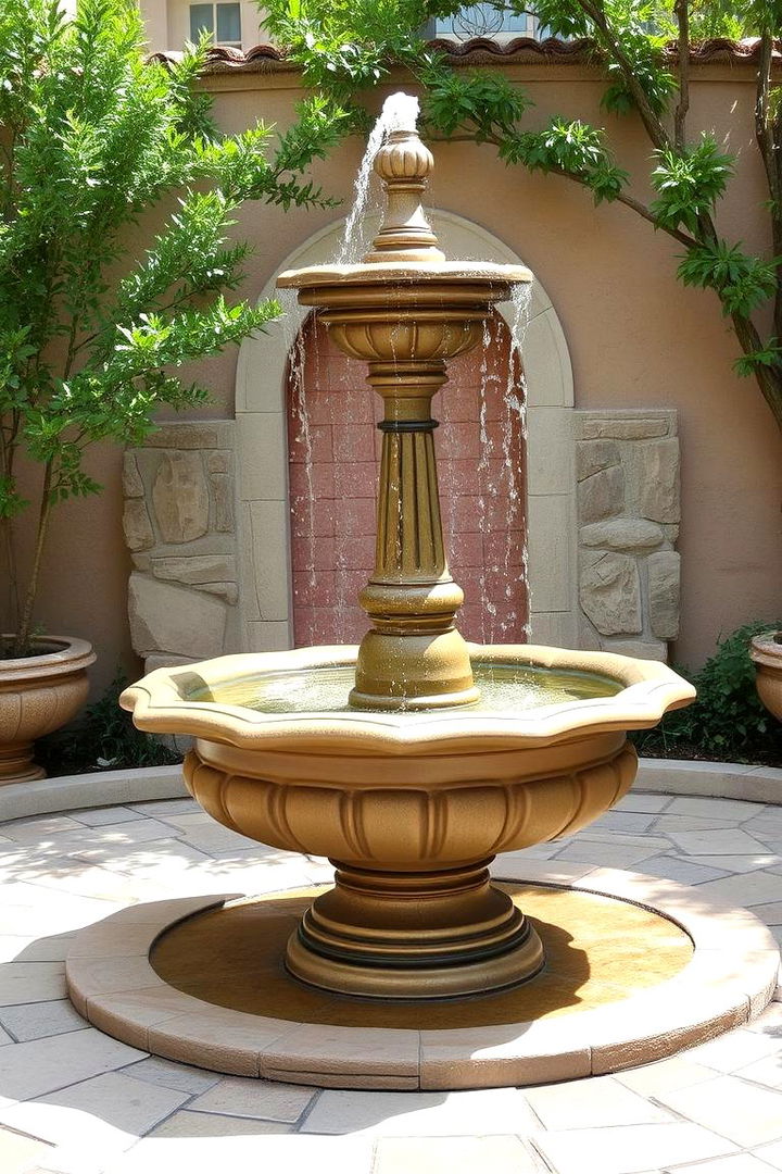 Relaxing Water Features - 22 Mediterranean Patio Ideas