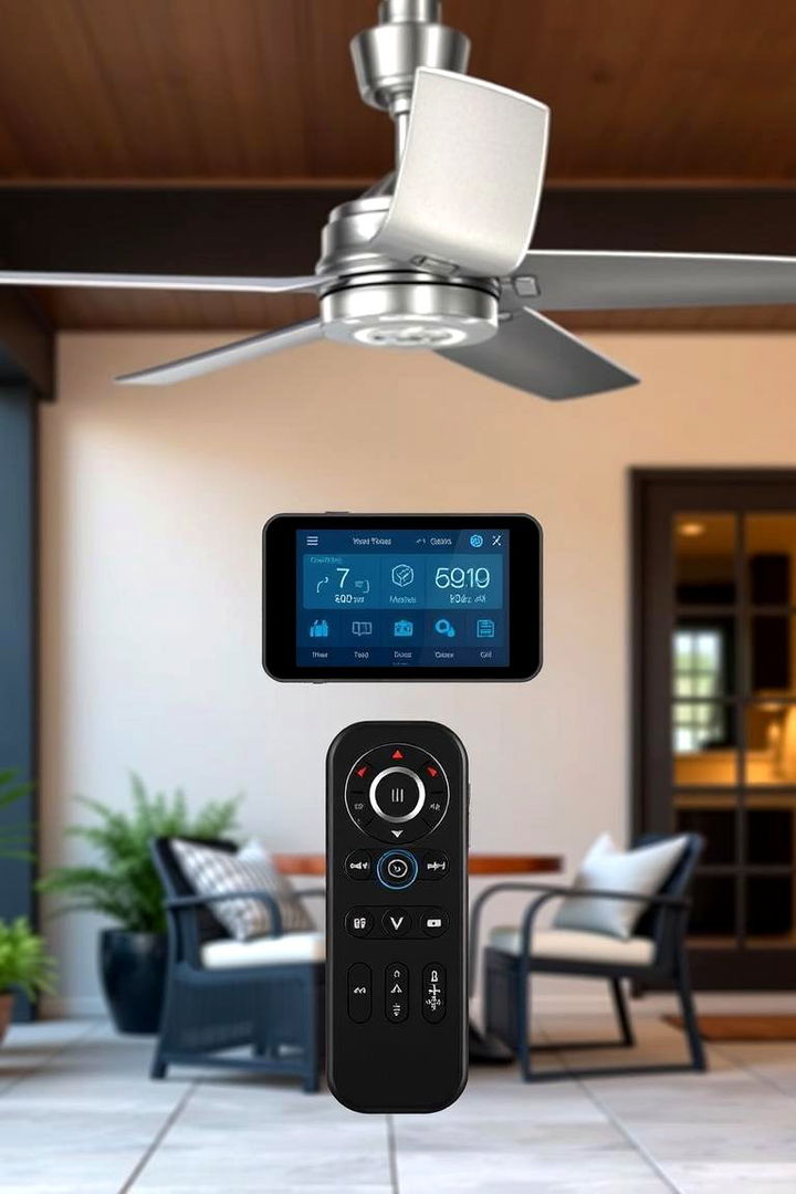 Remote Control Convenience - 22 Patio Fan Ideas