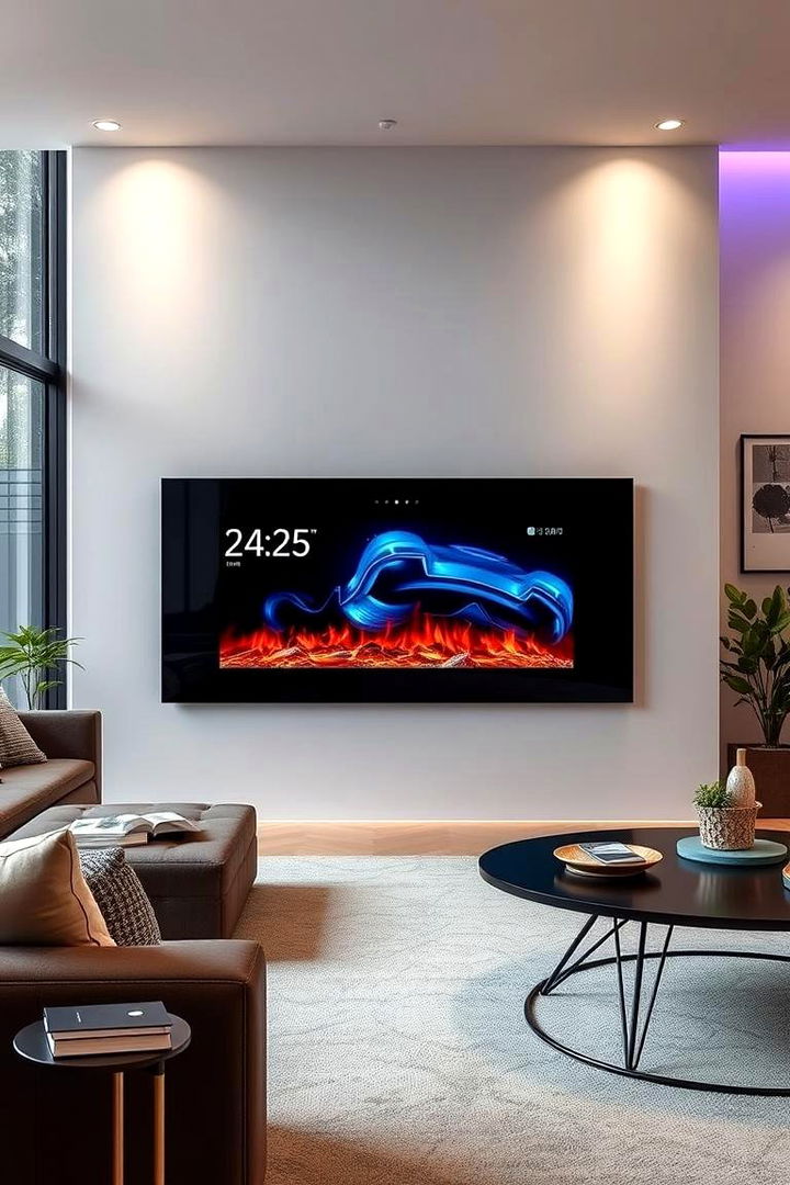 Remote Control Feature Electric Fireplace - 22 Electric Fireplace Ideas