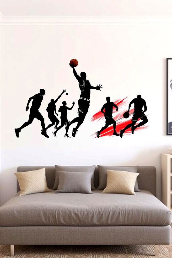 Removable Basketball Decals - 22 basketball room decor ideas