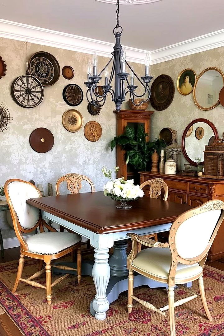 Repurposed Antique Finds - 22 Eclectic Dining Room Ideas