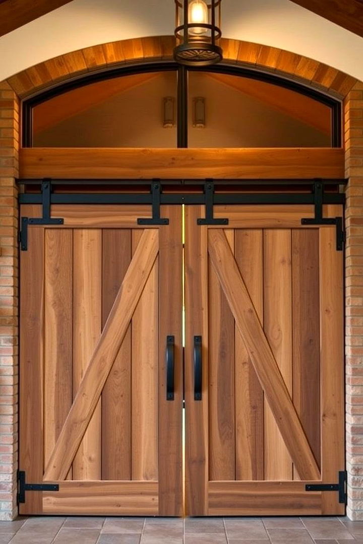 Repurposed Barn Doors - 22 Rustic Garage Ideas