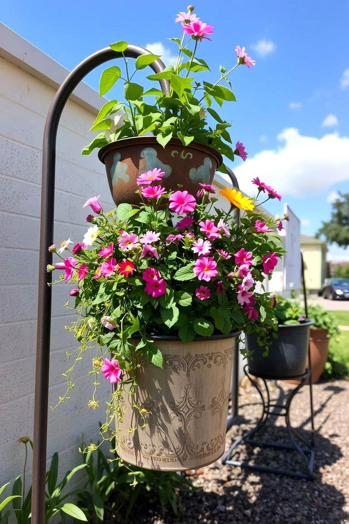 Repurposed Bike Racks for Planters - 22 Old Bicycle Garden Ideas