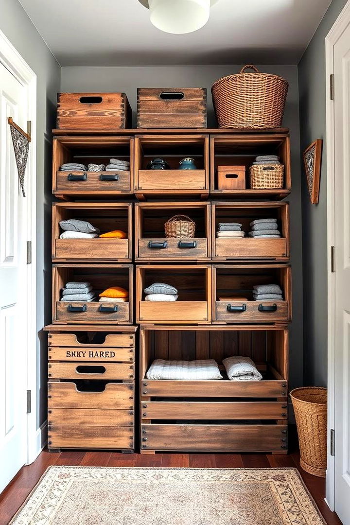 Repurposed Crates for Storage - 22 Playroom Storage Ideas