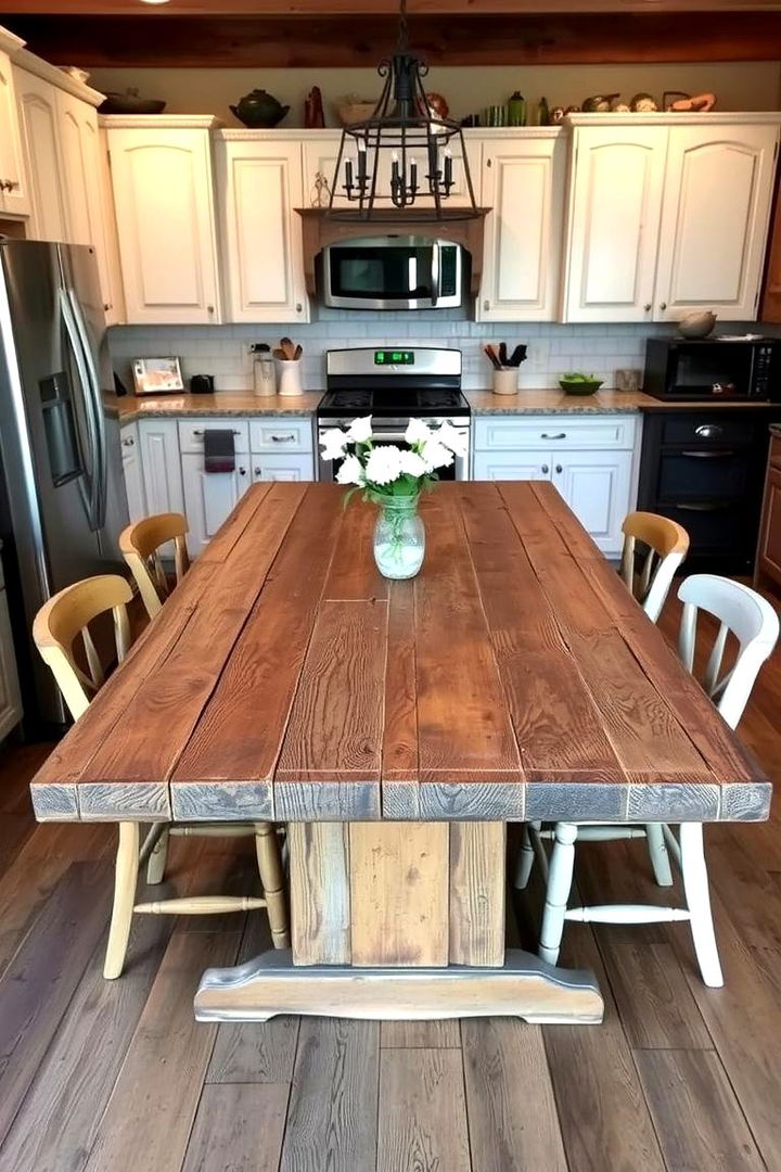 Repurposed Doors as Tables - 22 Rustic Outdoor Kitchen Ideas