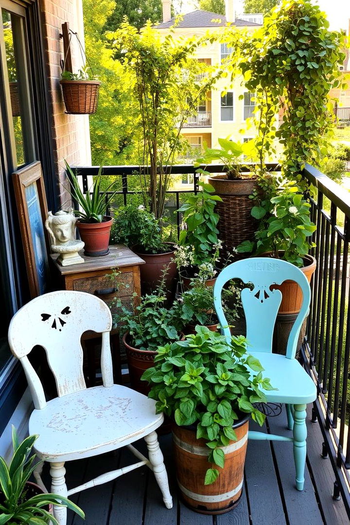 Repurposed Furniture Garden - 22 Balcony Garden Ideas