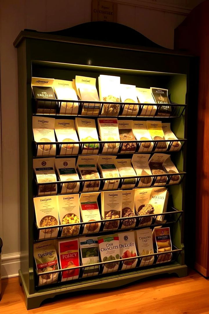 Repurposed Spice Rack Storage - 22 Seed Storage Ideas