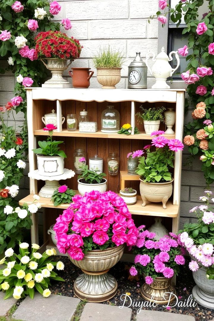 Repurposed Vintage Decor - 22 Cottage Garden Ideas