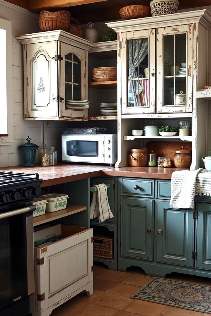 Repurposing Old Furniture - 22 Small Kitchen Ideas on a Budget