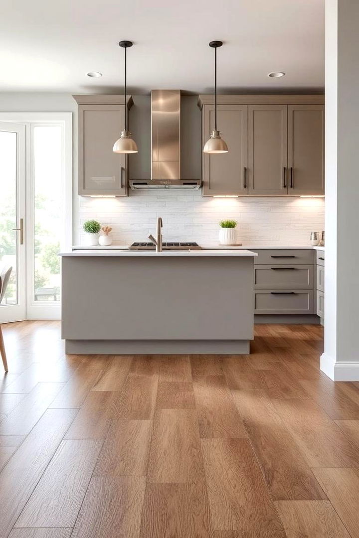 Resilient Luxury Vinyl Tile - 22 Kitchen Flooring Ideas
