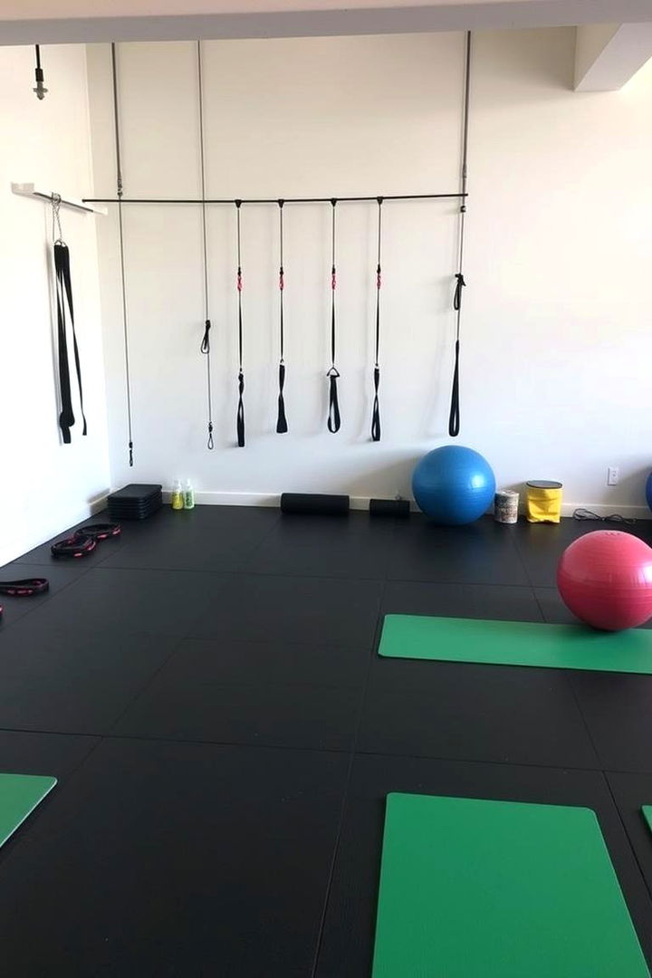 Resistance Bands and Bodyweight Arena - 22 Basement Gym Ideas