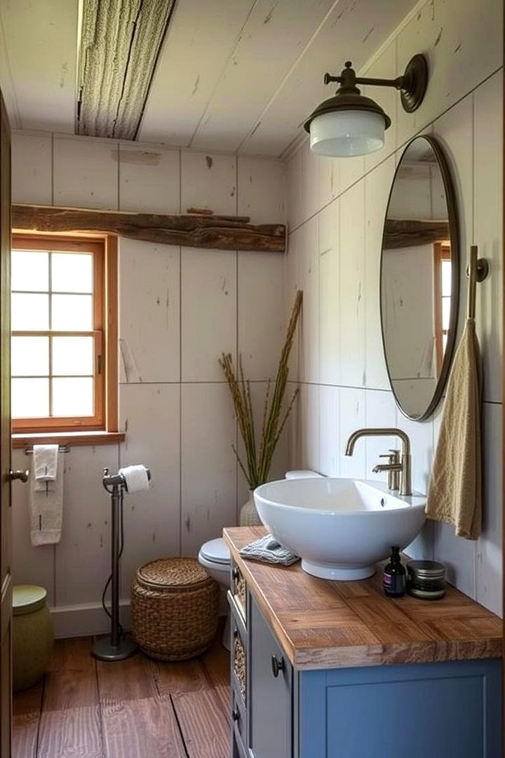Restful Rustic Retreat with Modern Comfort - 22 Country Bathroom Ideas