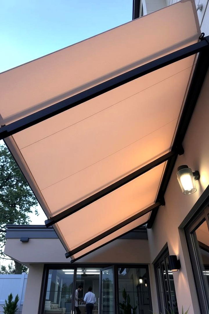 Retractable Awnings - 22 Patio Privacy Ideas