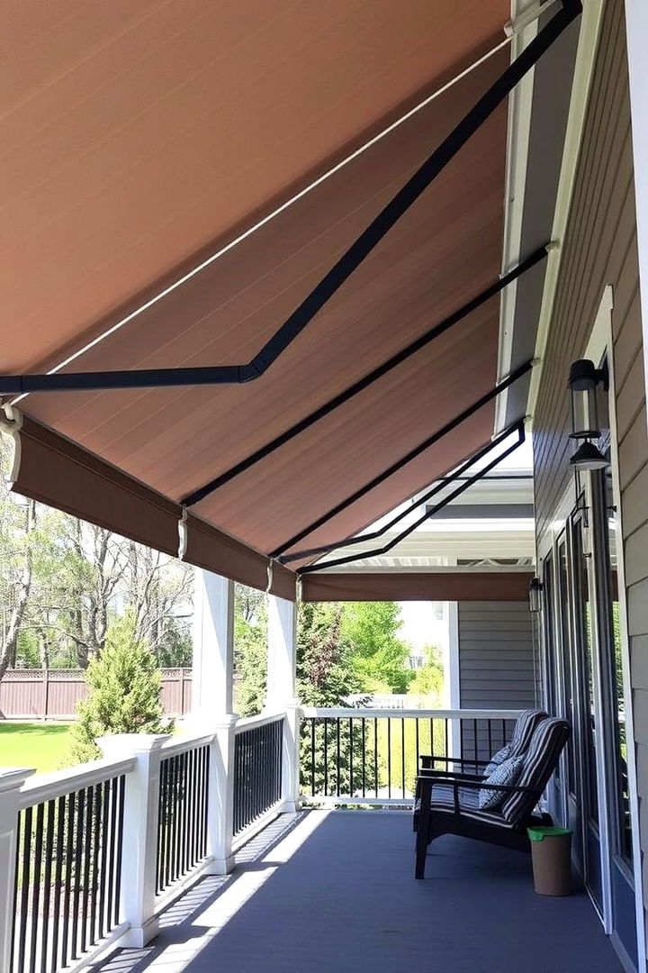 Retractable Awnings and Shades - 22 Modern Front Porch Ideas