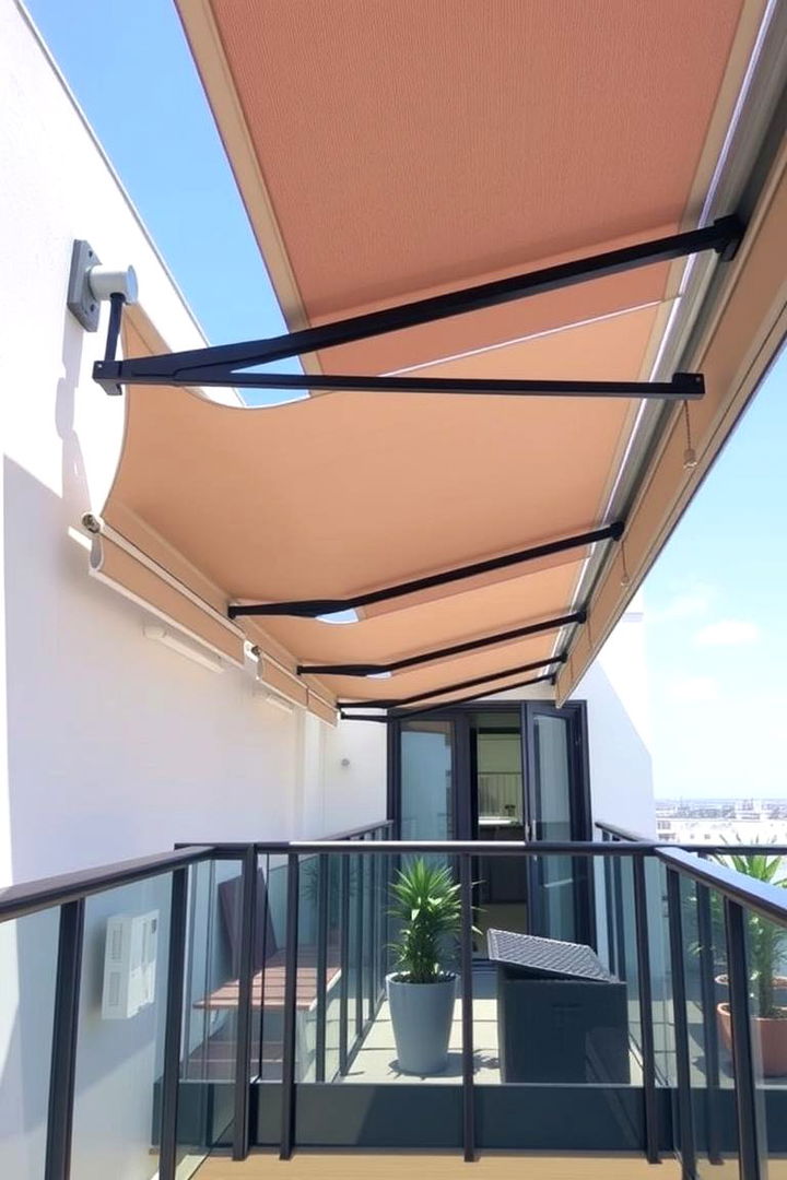 Retractable Awnings and Shades - 22 Balcony Office Ideas