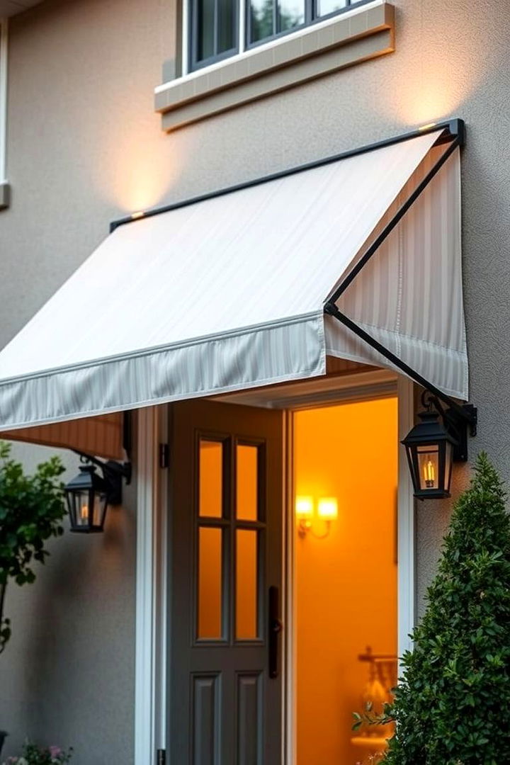Retractable Awnings for Flexibility - 22 Front Door Privacy Ideas