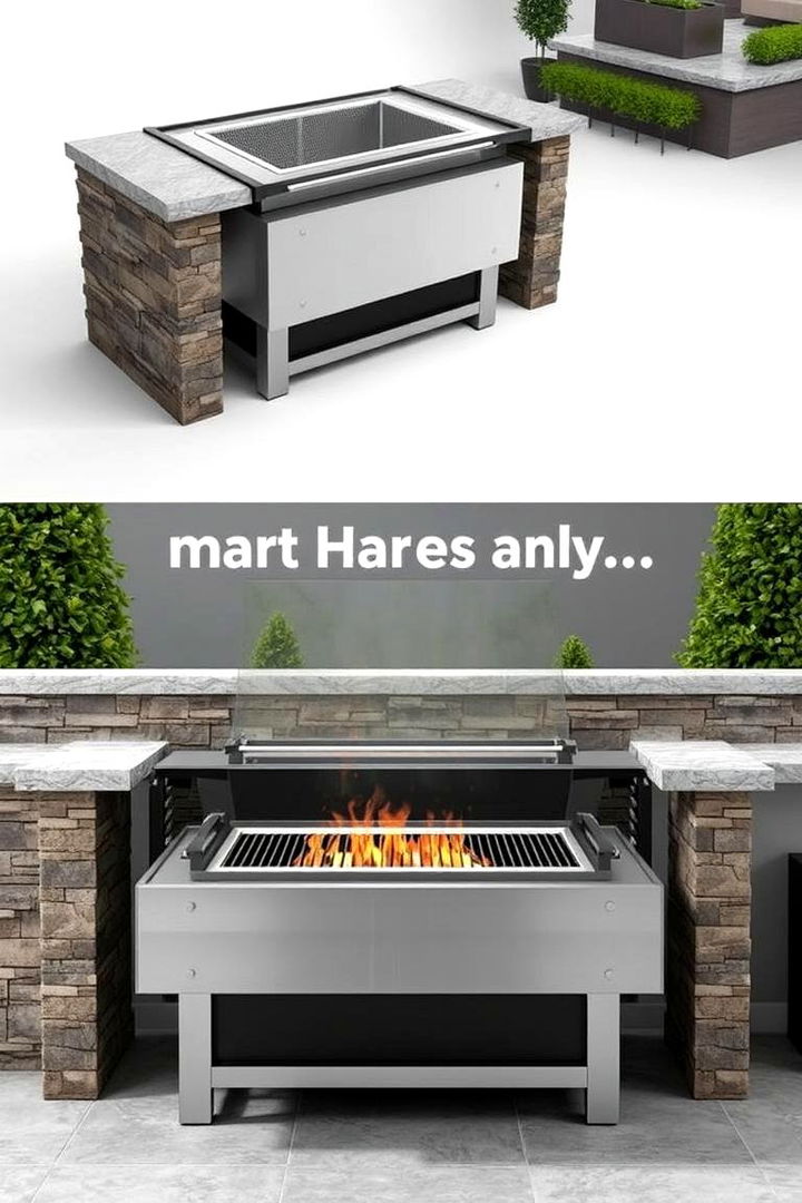 Retractable BBQ Pit Design - 22 Bbq Pit Ideas
