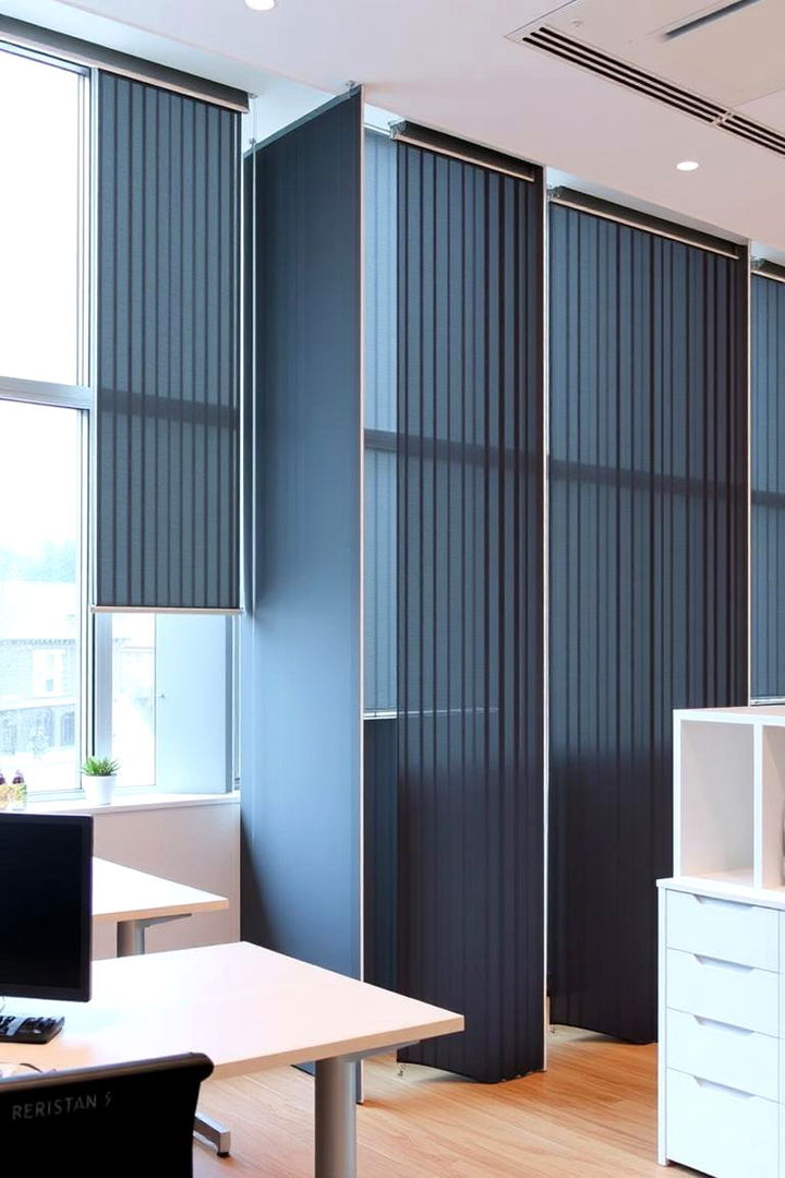 Retractable Blinds Partitions - 22 Room Divider Ideas