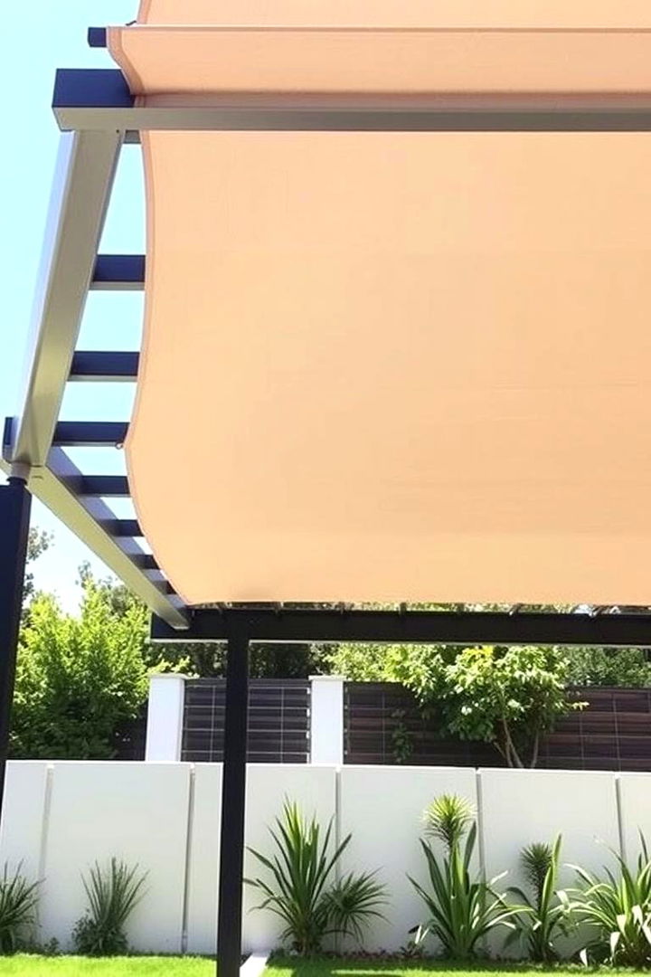Retractable Canopy Balance - 22 Small Patio Pergola Ideas