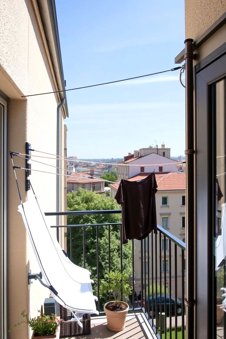 Retractable Clothesline System - 22 Outdoor Clothesline Ideas