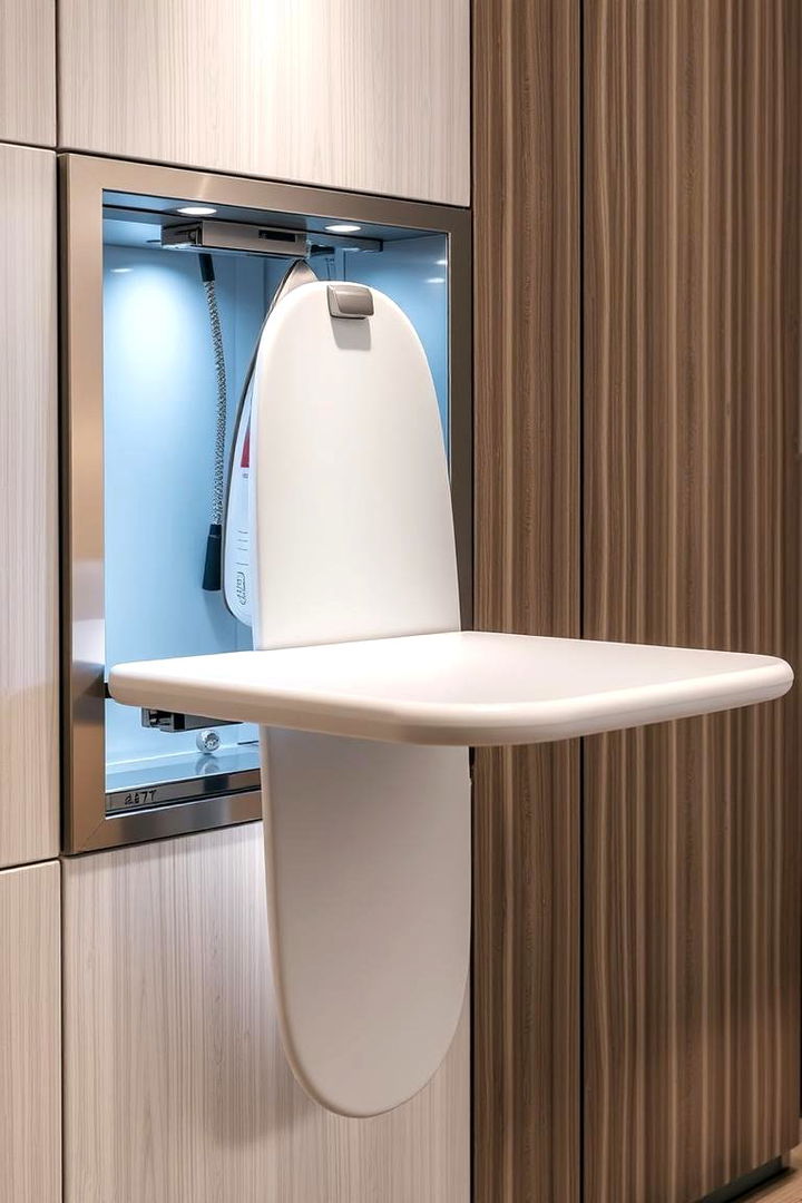 Retractable Ironing Boards - 22 Stackable Laundry Room Ideas