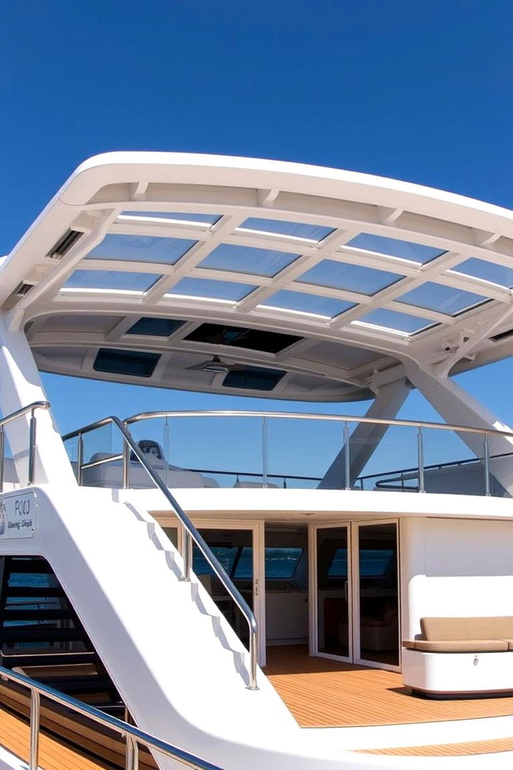 Retractable Roof Feature - 22 Floating Deck Ideas