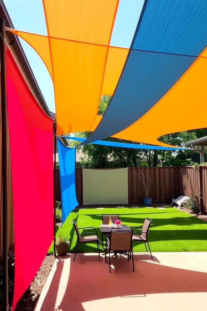 Retractable Shade Sails for Versatility - 22 Backyard Privacy Ideas