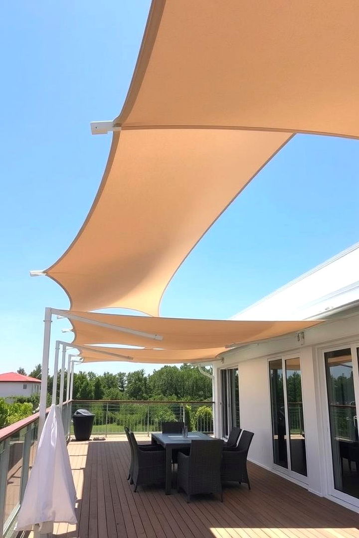 Retractable Shade Systems - 22 Small Deck Ideas