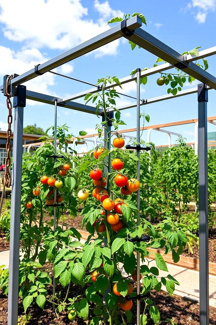Retractable Tomato Trellis System - 22 Tomato Trellis Ideas