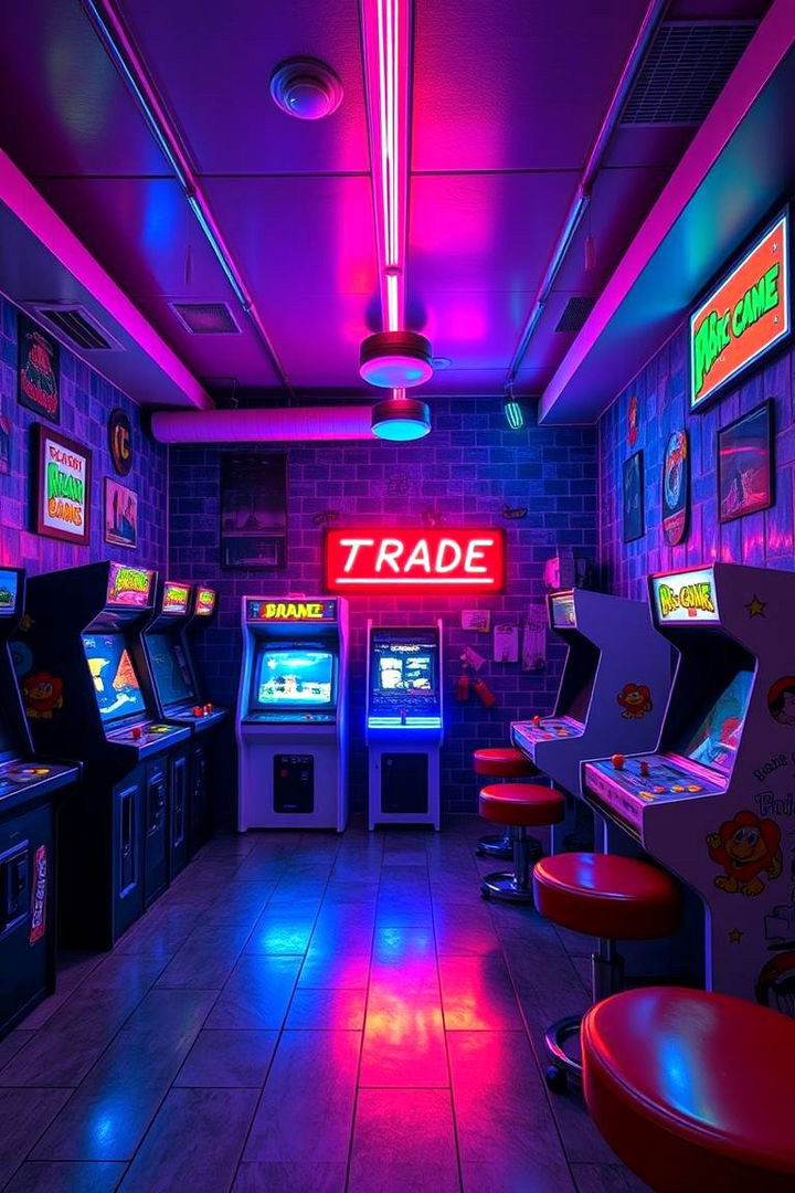Retro Arcade Room - 22 Man Cave Ideas