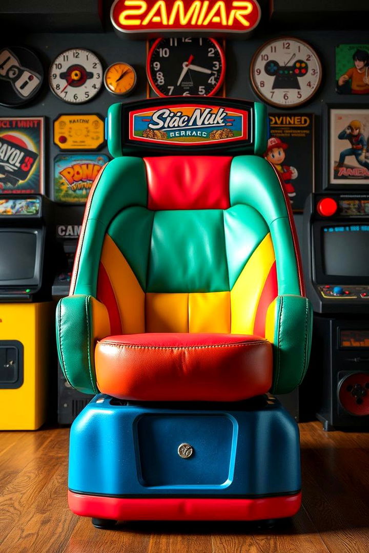 Retro Arcade Seat Fun - 22 Man Cave Seating Ideas