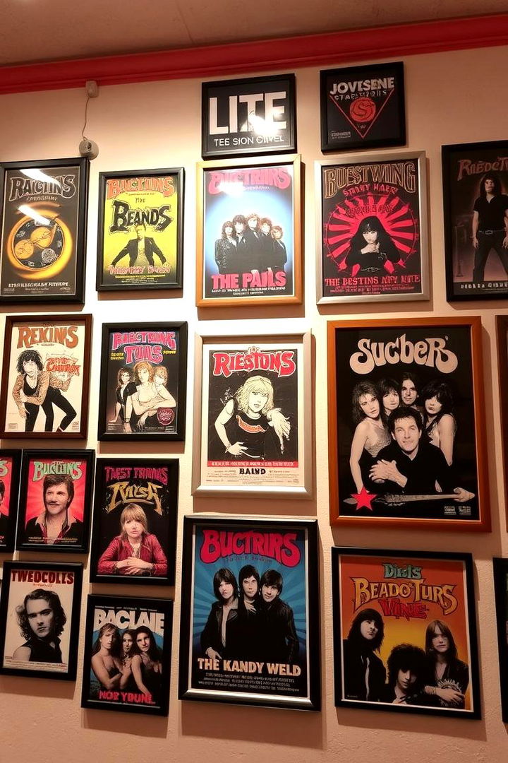 Retro Band Posters - 22 90s Bedroom Decor Ideas