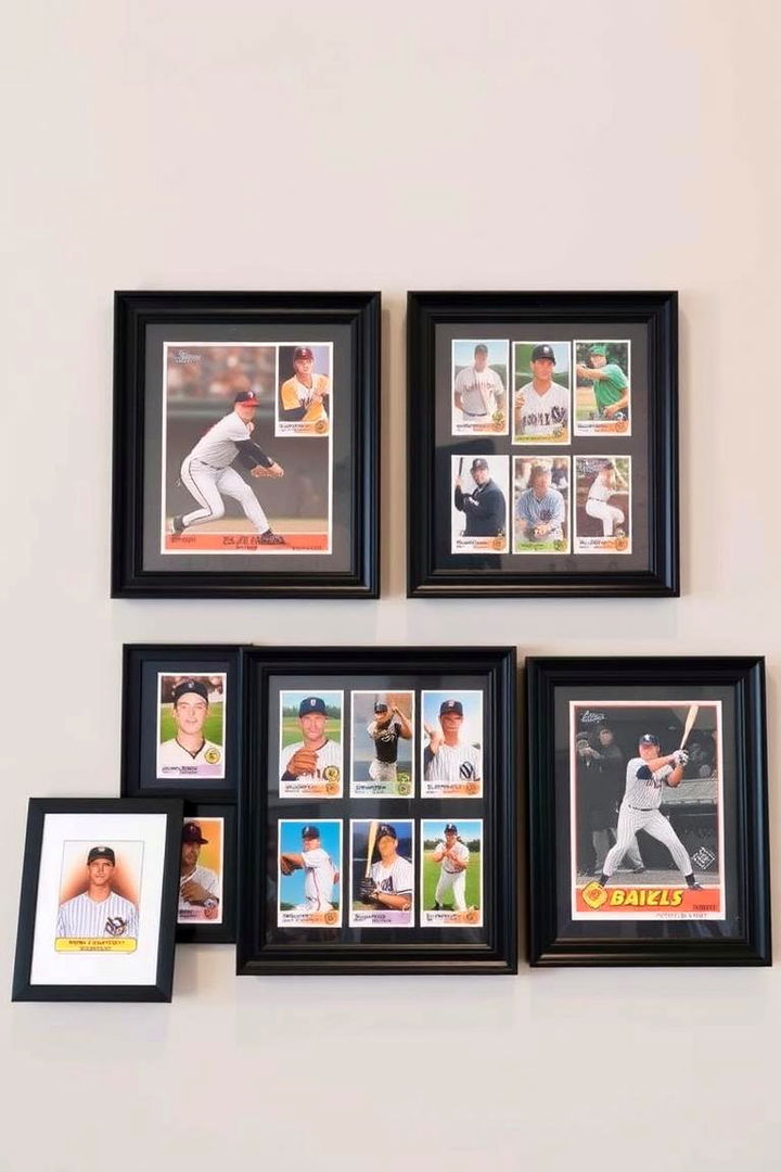 Retro Baseball Card Collections - 22 Baseball Room Decor Ideas
